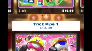 Mario Kart Tour - Gold Trick Pipe 1 Opening (I Got The Safety Glider)