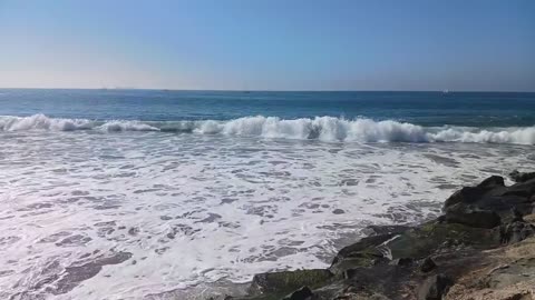 Ocean beach waves