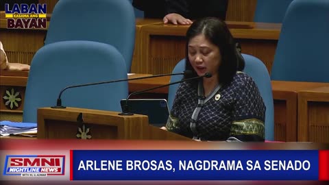 PANOORIN | Arlene Brosas, nagdrama sa Senado