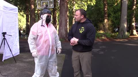 Snoqualmie Valley Marines Testing Masks with Bear Spray