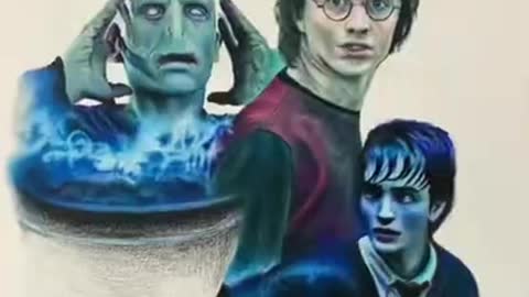 harry potter drawing|harry potter coloured pencil drawing|harry potter movie villian drawing