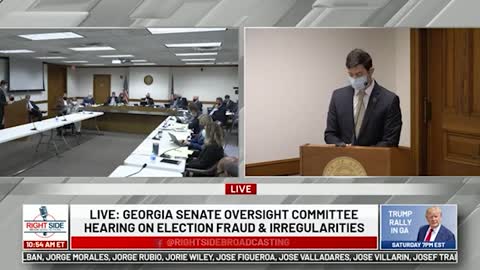 Q #6 to GA Secretary of State Office rep at Senate Oversight Committee Hearing. 12/03/20.