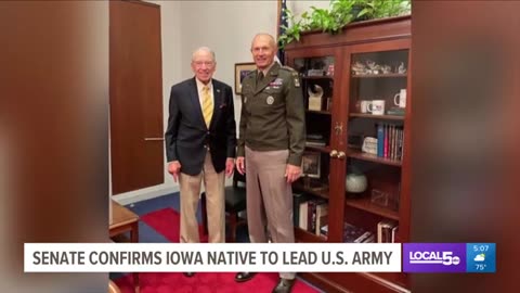 Grassley Greets Iowa Native, Gen. Randy George, After He Was Confirmed by Senate to Lead U.S. Army