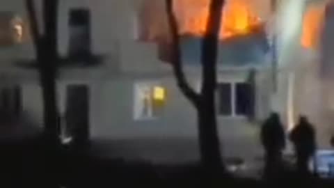 #Breaking: A Russian missile struck a residential building in Chernihiv, Ukraine.