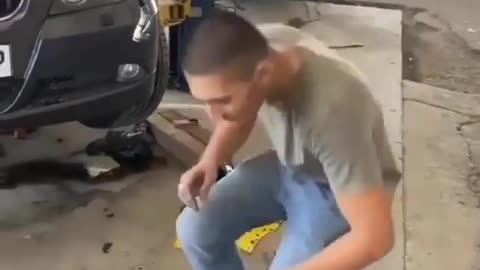 mechanic.world.ig Bro taking it before bmw drinks it