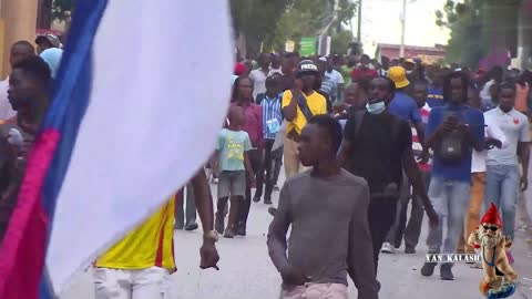 Rassemblement contre l'intervention occidentale en Haïti