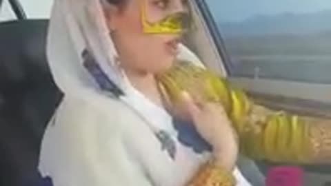 Persian girl dancing to bandari song