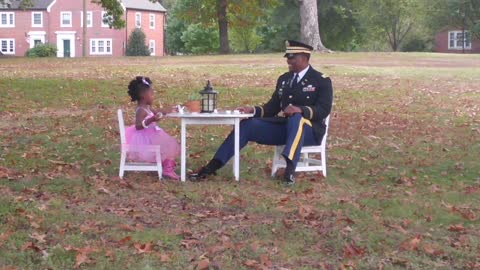 Very special father-daughter tea party