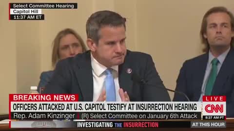 Watch Adam Kinzinger Go From Laughing to Crying in Under 60 Seconds During January 6 Hearings