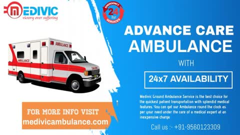 Cardiac Ambulance in Danapur and Rajendra Nagar of Patna by Medivic