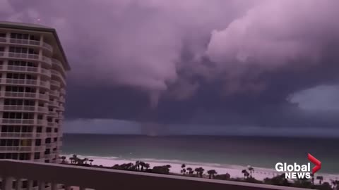 Huge waterspout spotted during "wicked" storm off Florida gulf coast