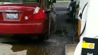 Gas Draining From Pump in Car