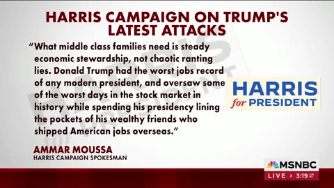 Trump blames Biden, Harris for market losses, but credits himself for gains