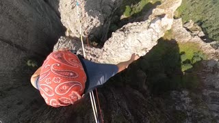 Man Walks a Highline Above Mexico