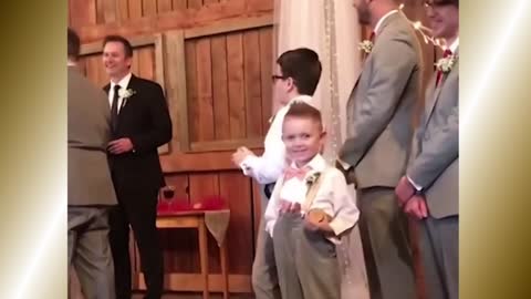 Kids add some comedy to a wedding! - Ring Bearer Fails21
