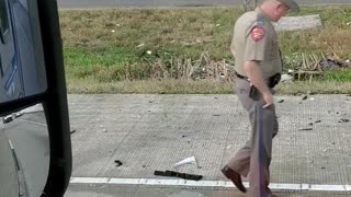 Texas State Trooper's Vehicle in Accident