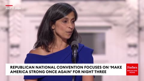 Usha Vance Delivers Remarks About Husband JD During The RNC