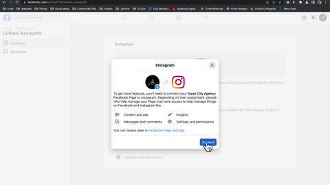 how to link instagram professional account with facebook business account