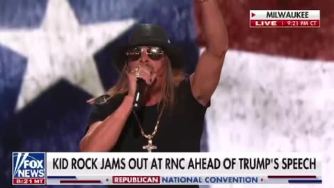 Kid Rock brings down the House with his Awesome Performance at the RNC!!