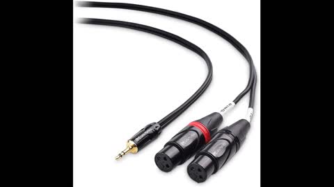 Review: Cable Matters 3.5mm TRS to Dual 6.35mm TS Breakout Cable 6 ft, 18 to Dual 14 Cable