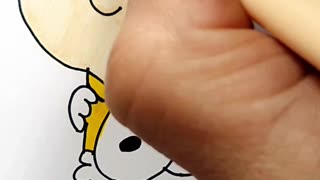 How to draw and paint Charlie Brown and Snoopy