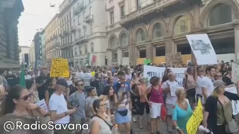 Milan Large anti-fascism demonstration