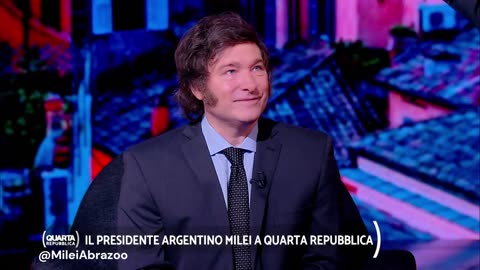 Javier Milei en la TV ita: "Los planes contra la pobreza, aumentan la pobreza"