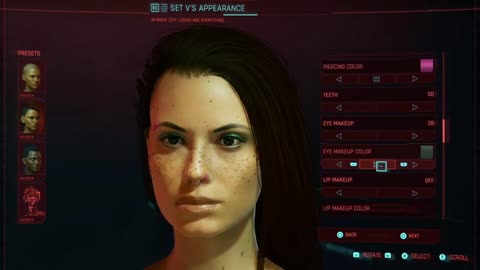 Cyberpunk 2077 Female Character Creation (All Female Options)