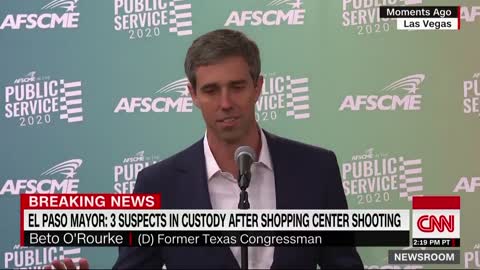 Beto O'Rourke laughs about the El Paso killings