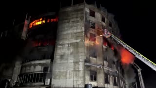 Many feared trapped after fire at Bangladesh factory
