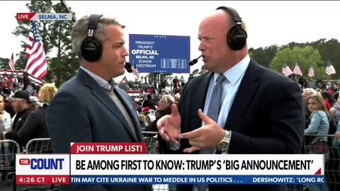 Matt Whitaker on Newsmax before Trump Rally in North Carolina