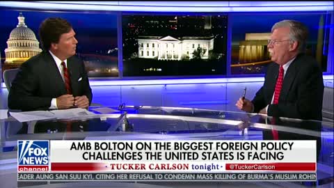 Carlson, Bolton Have Tense Segment On Foreign Policy
