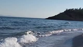 The beautiful calm sea waves 🌊 - open the sound it`s so relaxing!!! 🌊🌅