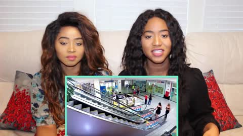 *HILARIOUS* Sisters React to Love Escalator Prank 2 by Silvio Santos