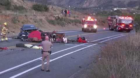 Ferrari Split In Half, Driver Dead Following Multi-Vehicle Canyon Crash | Silverado, CA