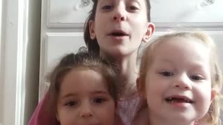 My girls singing Jesus's love