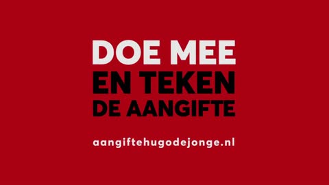 aangifte hugo de jonge