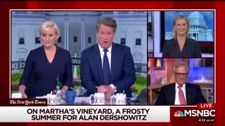 Joe Scarborough mocks Alan Dershowitz over comments that he is being shunned by liberals