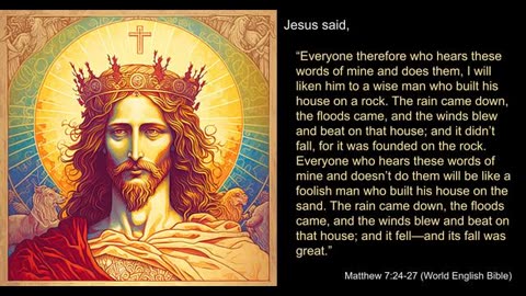 Jesus' Sermon on the Mount (World English Bible translation)