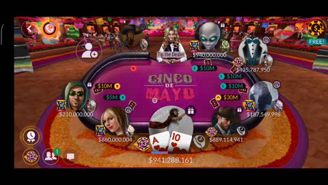 10.Zynga Poker A10 - terkadang menjadi seorang bluffer itu menyenangkan.