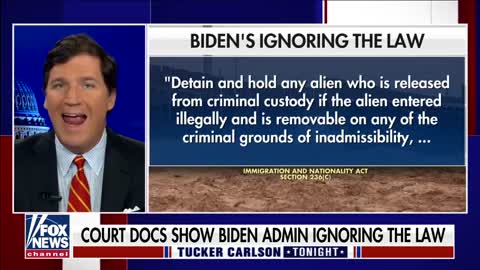 Tucker Carlson: Biden Is ‘Actively and Intentionally Breaking Federal Law’