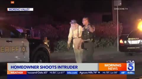 93 YR OLD MAN BLOWS AWAY HOME INTRUDER - PREVIOUS CALLS THE POLICE DID NOTHING SO HE TOOK CARE OF IT