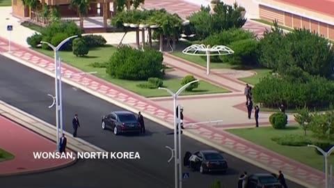 North Korean media shows Kim Jong Un visiting beach resort while tourist ban remains.mp4