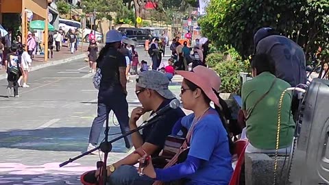 Amazing buskers in Session Road Baguio City Philippines