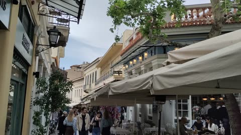 Athens Greece. Plaka Neighborhood