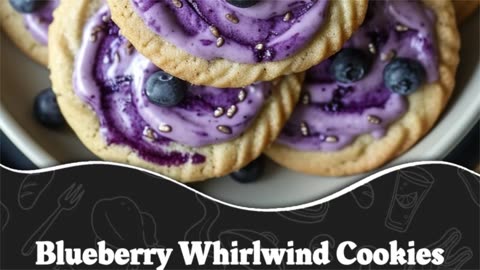 Blueberry Whirlwind Cookies