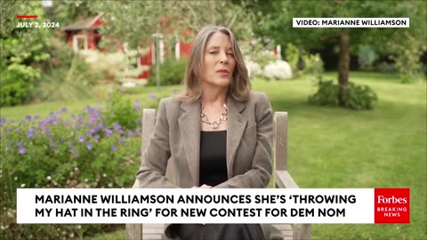 BREAKING NEWS- Marianne Williamson Calls For Biden To Drop Out, Announces New Bid For Dem Nomination