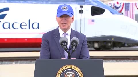 Biden Gets Lost Trying To Tell Amtrak Story