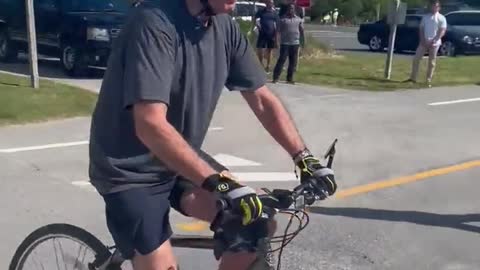 Joe Biden Falls Off Bike
