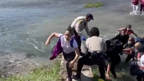 TERRIFYING Footage Emerges of Illegal Immigrants Crossing Into Our Country